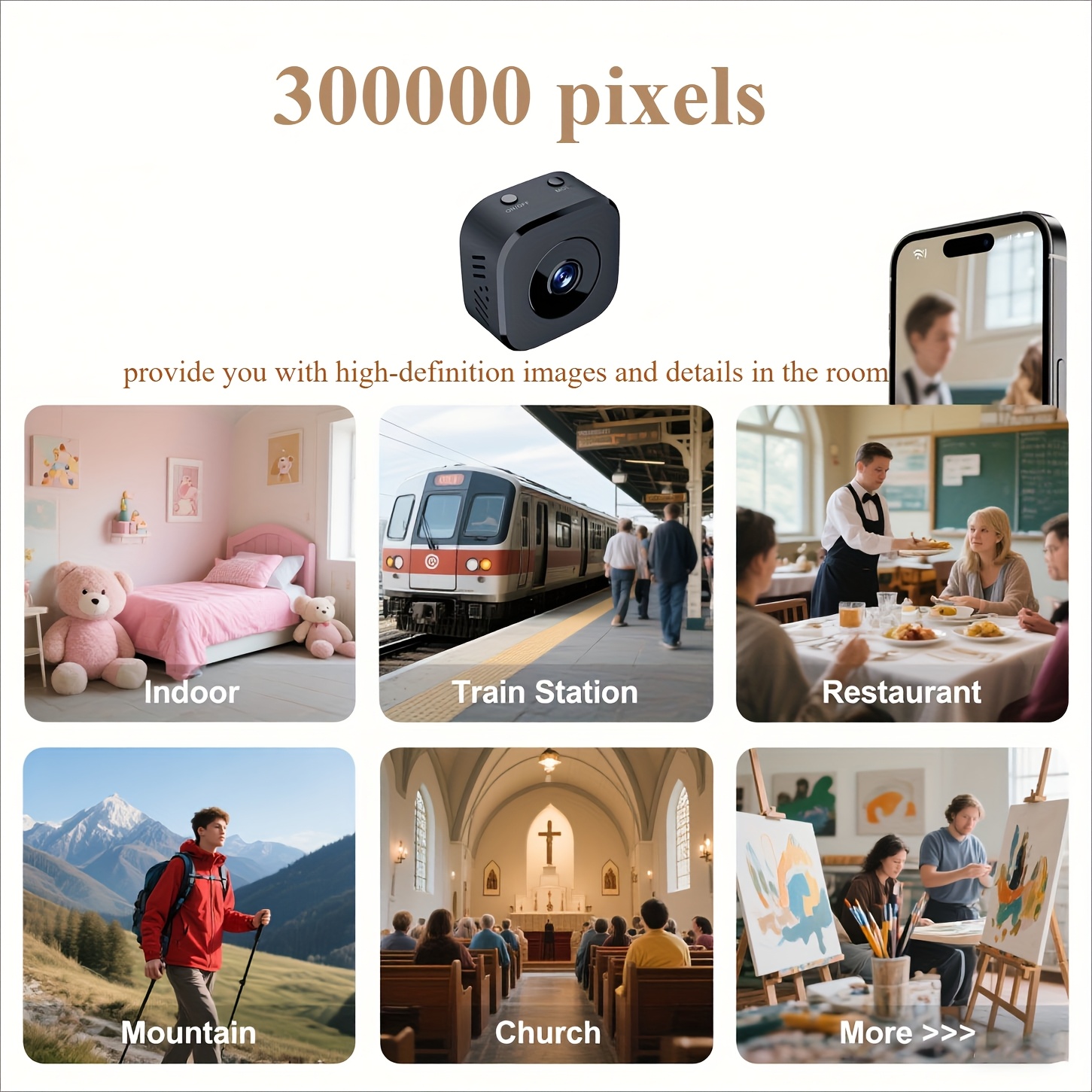 1080P HD كاميرا واي فاي صغيرة  - مراجعة Home Security And Cameras وسعره