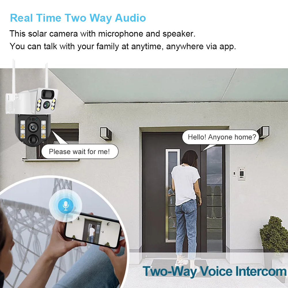 كاميرا مراقبة CCTV شمسية خارجي - مراجعة Home Security Systems Wireless وسعره