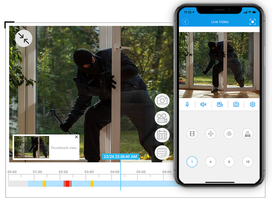 مسجل فيديو NVR مع كشف حركة الو - مراجعة Home Security And Cameras وسعره