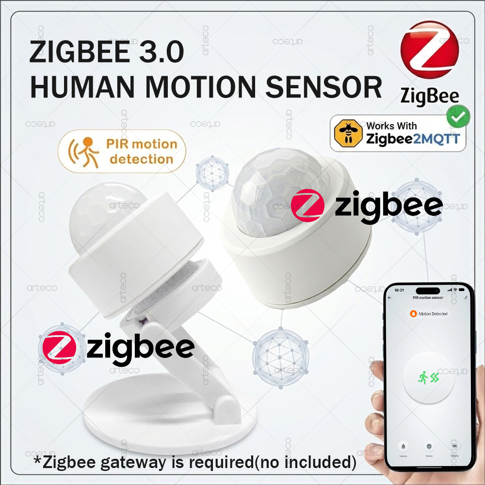 مستشعر حركة صغير بتقنية Zigbee - مراجعة Home Security Home Assistant وسعره
