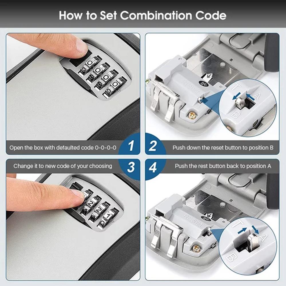 الحائط مفتاح صندوق تخزين المحم - مراجعة Home Security Key Box وسعره