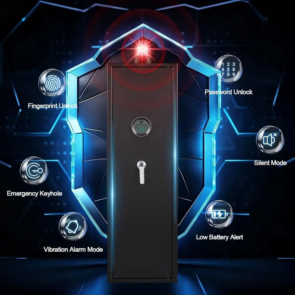 خزنة بيومترية ببصمة الإصبع - ت - مراجعة Home Security Safe وسعره