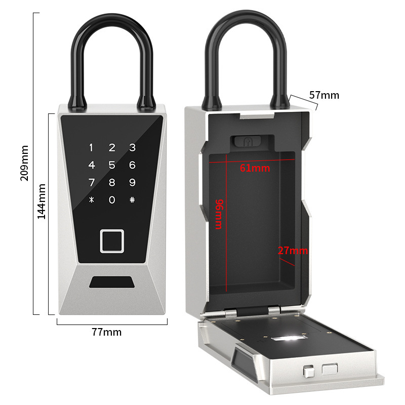 صندوق مفاتيح ذكي ببصمة الإصبع  - مراجعة Home Security Key Box وسعره