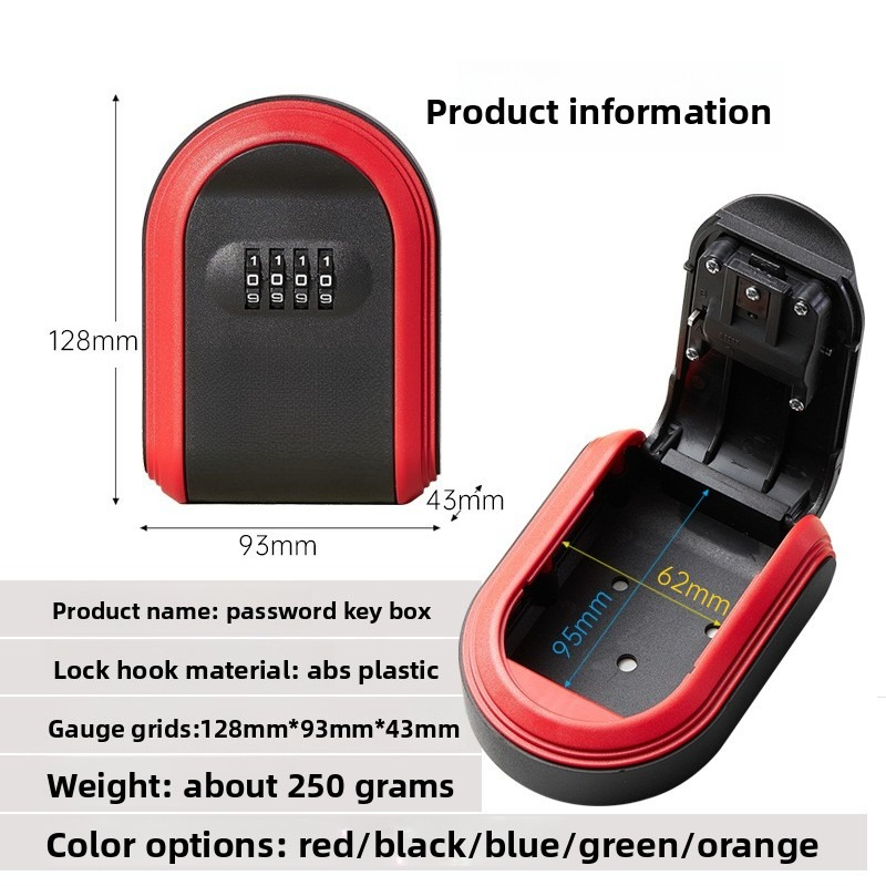 صندوق مفاتيح بلاستيكي مع قفل ب - مراجعة Home Security Key Box وسعره