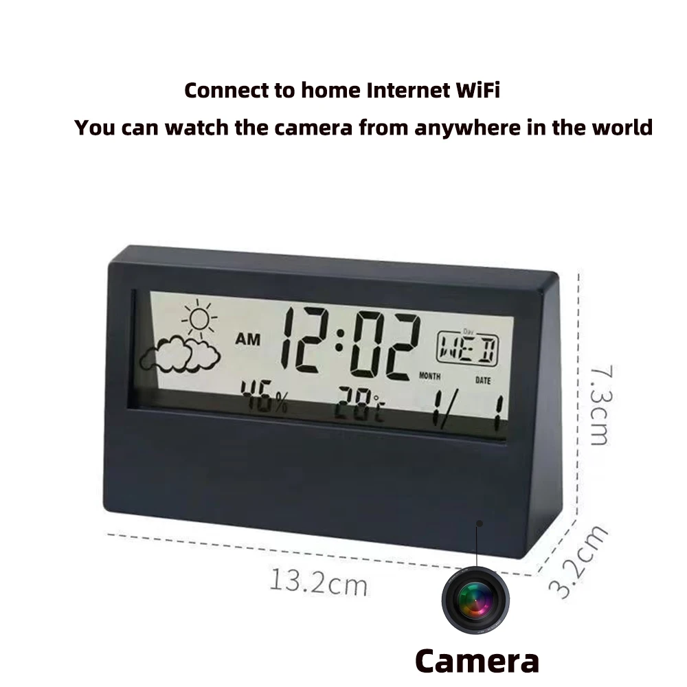 كاميرا ساعة واي فاي بدقة 4K مع - مراجعة Home Security Hidden Cameras وسعره