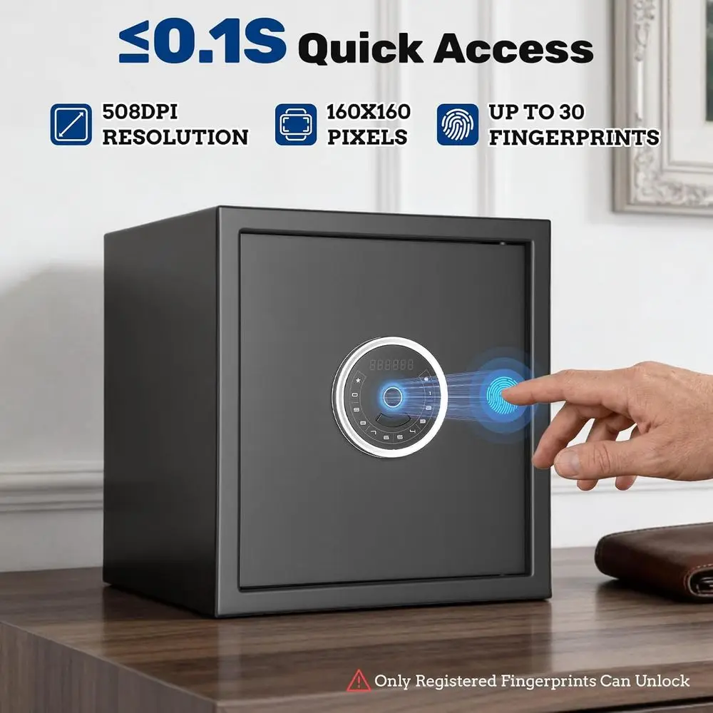 خزنة بيومترية تفتح تلقائيًا بح - مراجعة Home Security Safe وسعره