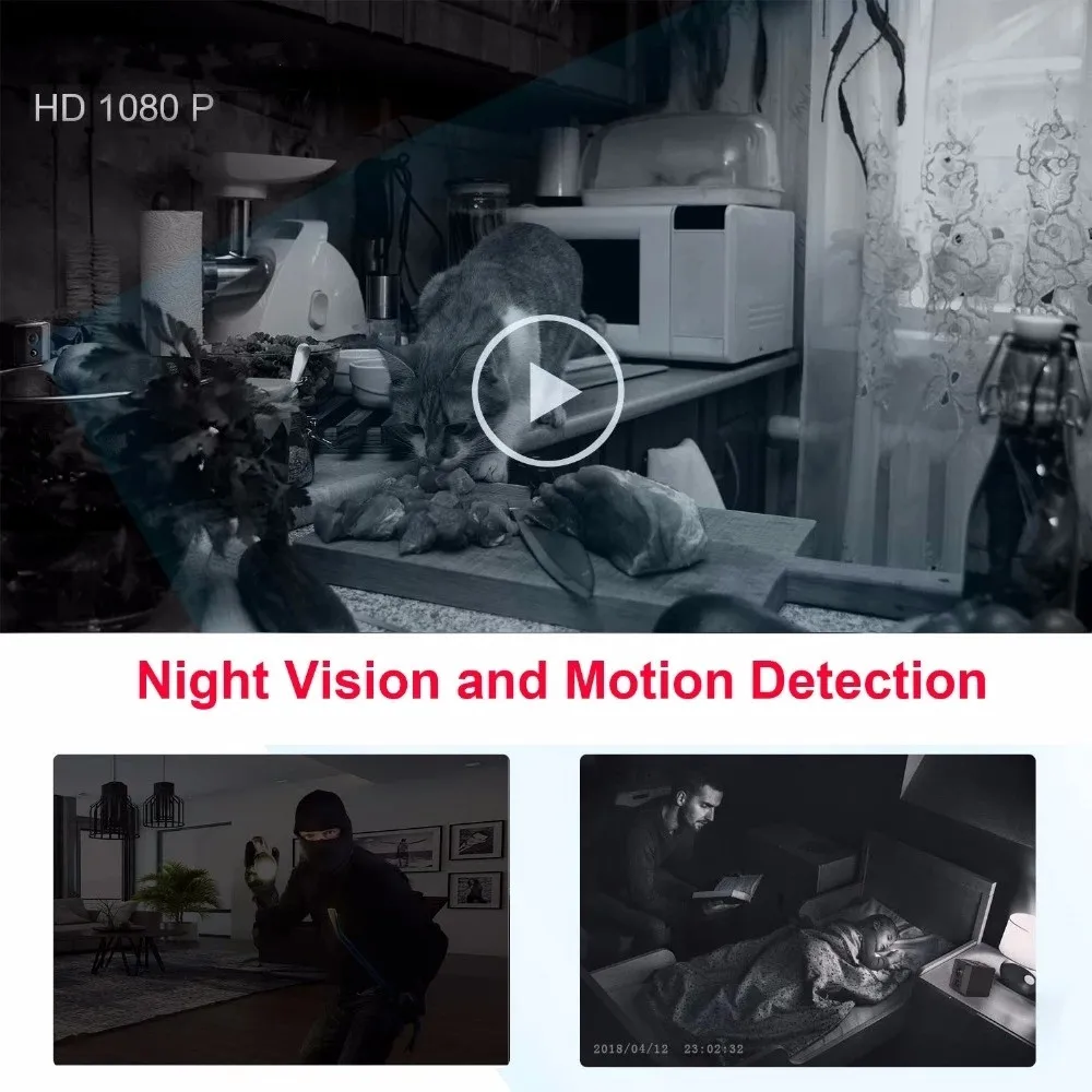 كاميرا صغيرة للجسم محمولة 1080 - مراجعة Home Security Hidden Cameras وسعره