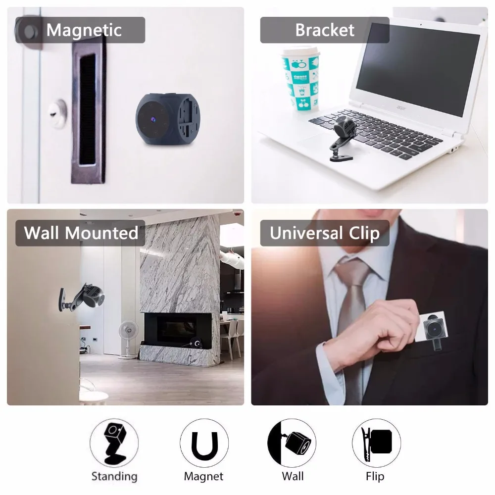 كاميرا صغيرة للجسم محمولة 1080 - مراجعة Home Security Hidden Cameras وسعره